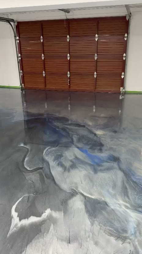 Metallic epoxy pour by King of Seal — clip 1 thumbnail